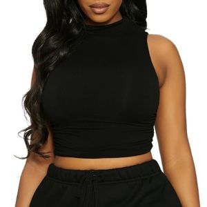 Guess Sleeveless Crop Top Lace